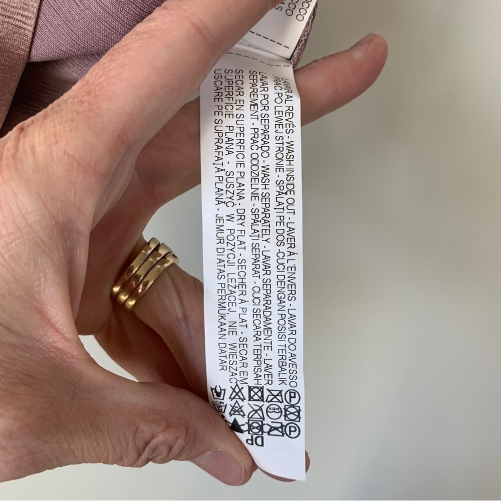 Zara Basic Metallic Rose Gold Crossover Sleeveles… - image 4